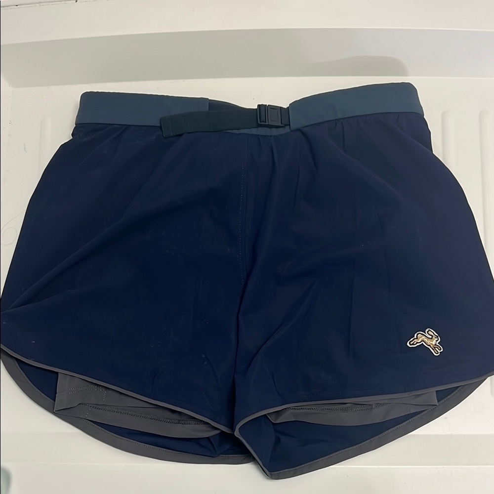 Tracksmith Blue Athletic Shorts Lightweight Performance Design